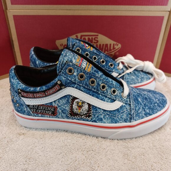 Vans Other - Vans X Men's 4.5/Women's 6 Cobra Kai Old Skool Denim Blue/White VN0A3WKT6GL